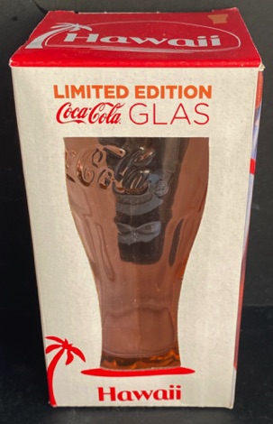 308018-1 € 4,00 coca cola glas contour Oranje Hawaii D7 H 13 cm.jpeg
